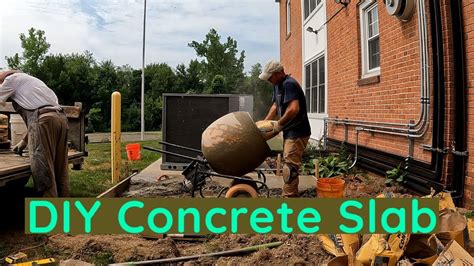 Concrete Pad For Hvac Unit Youtube