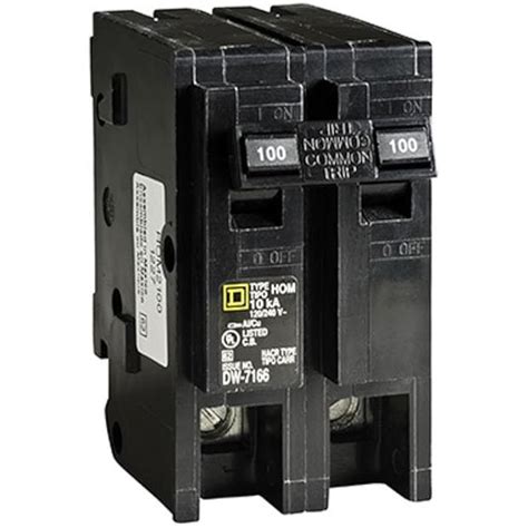 Square D Schneider Electric HOM2100CP Homeline 100-Amp Two-Pole Circuit ...