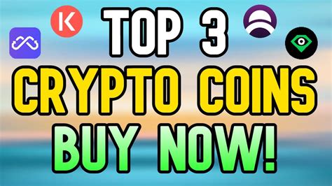 Top 3 Crypto Coins To Buy Now Huge Potential 100x Youtube