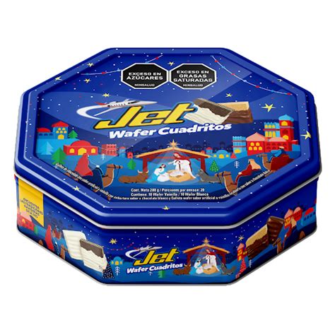 Galleta Jet Wafer Navidad Lata X 20 Und