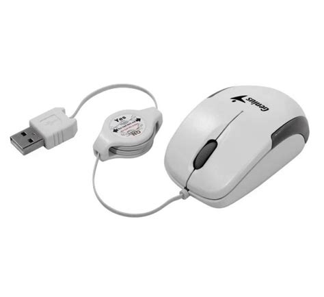 Genius Micro Traveler White Mouse Ptico Grupo Centro Tecnologico