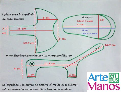 Sandalias para bebé en tela paso a paso fácil Arte en Tus Manos con