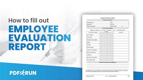 How To Fill Out Employee Evaluation Report Online PDFRun YouTube