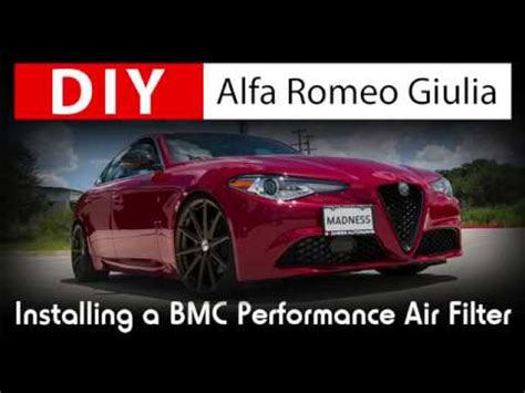 Diy Alfa Romeo Giulia Installing A Bmc High Performance Air Filter