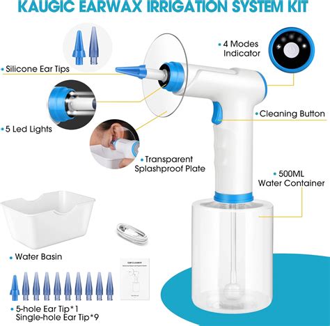 KAUGIC Electric Ear Wax Removal Kit Safe And Effective 4 Cleaning