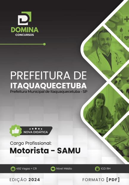 Apostila Motorista Samu Itaquaquecetuba Sp