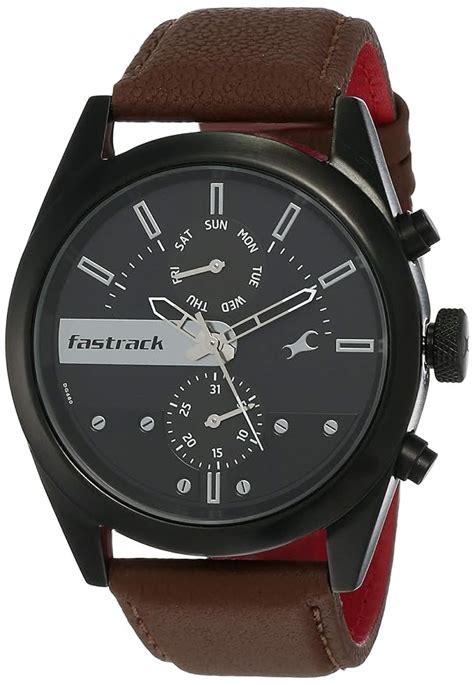 Fastrack Black Dial Analog Watch For Men NR3165NL01 Amazon In Fashion