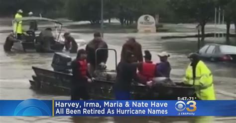 Harvey, Maria Among Those Retired As Hurricane Names - CBS Philadelphia