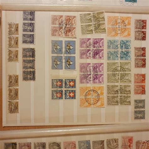 Riesige Schweizer Briefmarken Sammlung Ab Rayon Strubel Kaufen Auf