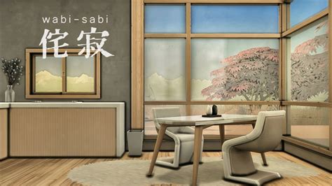 Wabi Sabi Seaside House The Sims 4 Speed Build Stop Motion No CC