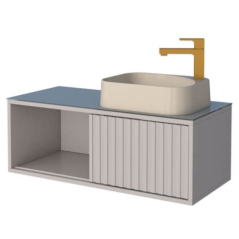 Mueble para Baño Lugo Nude con Tapa de Vidrio sin Lavamanos MULTIMUEBLES falabella