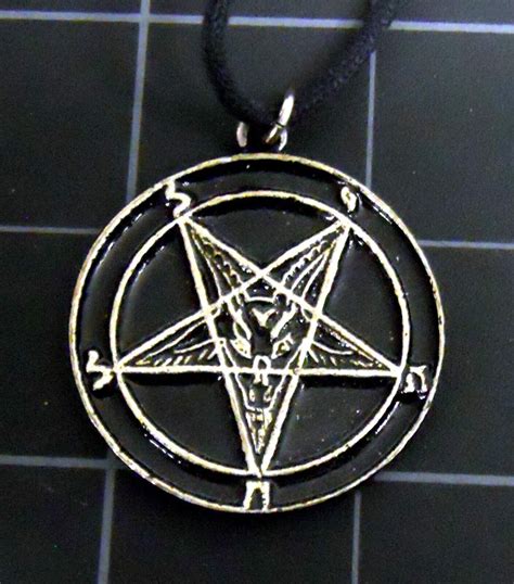 Vintage Necklace Sigil of Baphomet Pendant NEW old stock - RARE ...