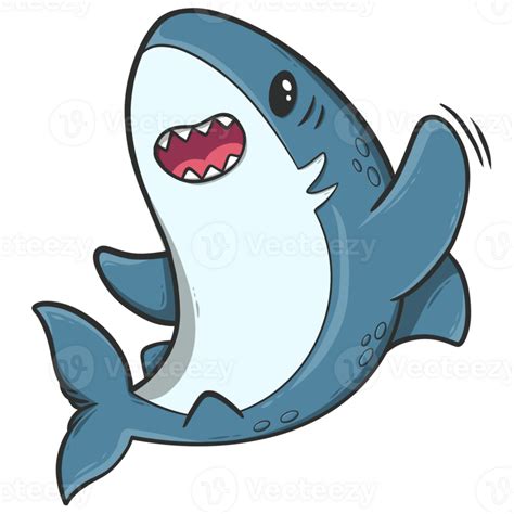 cute shark cartoon 28702191 PNG