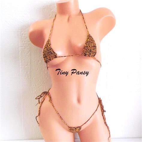 String Bikini Extreme Micro Etsy Canada