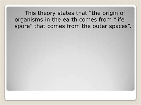 Cosmozoic Theory Ppt