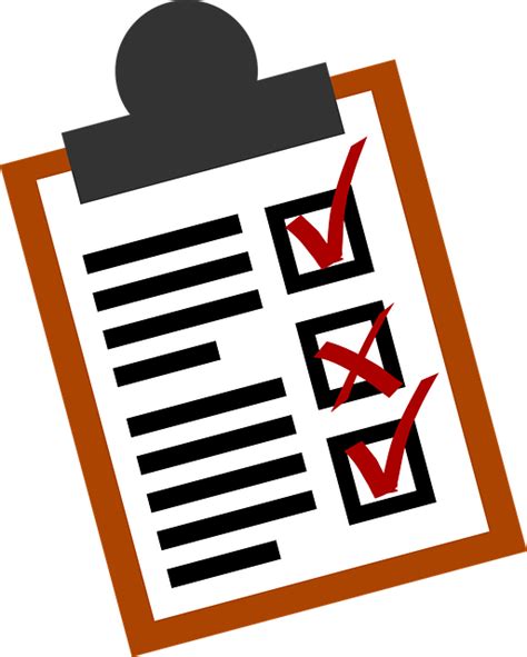 vector graphic checklist lists business form  image
