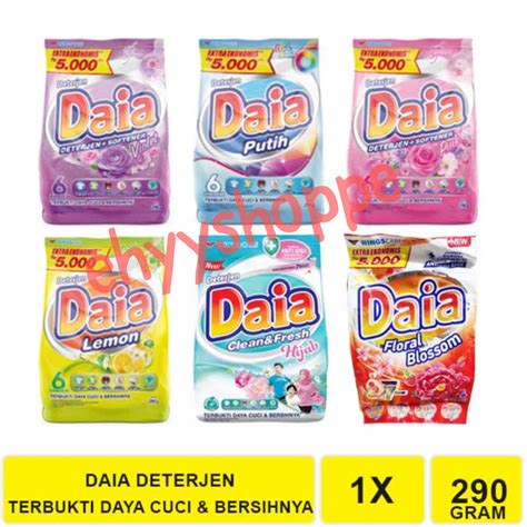 Jual DAIA Deterjen Bubuk 290 Gram Shopee Indonesia