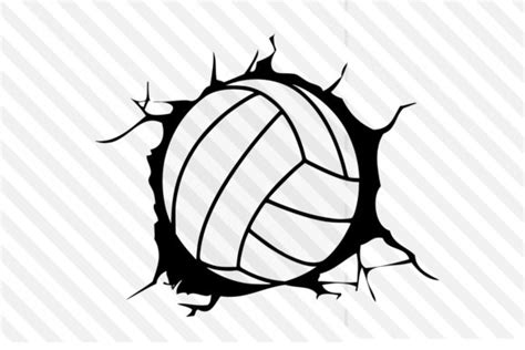 Volleyball Design SVG DXF Vector Logo Graphic by johanruartist ...