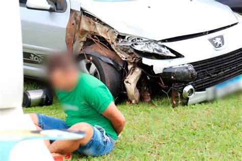 Persegui O Policial Termina Em Acidente Na Av Afonso Pena Em Campo Grande