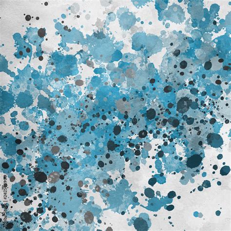 Blue Splatter Background