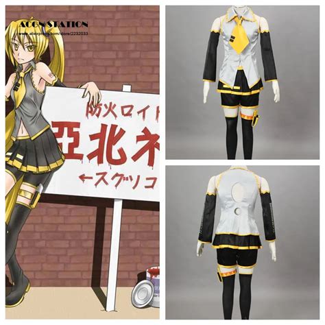 2017 Free Shipping Hatsune Miku Akita Neru Adult Cosplay Costume Tailor Madecustomize For