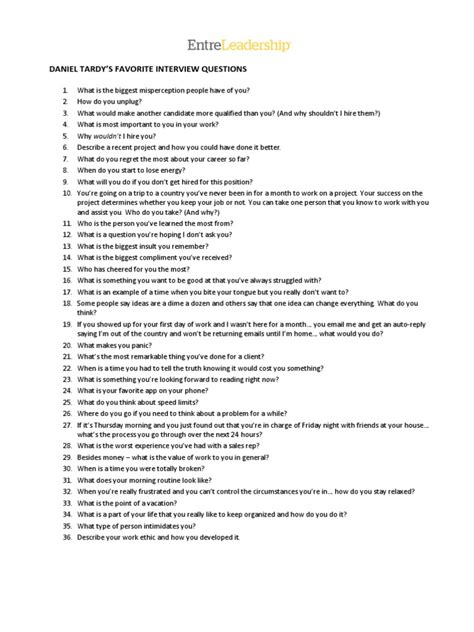 how to create interview questions