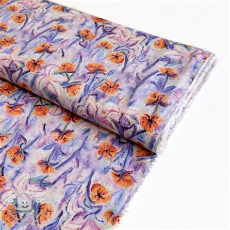 Viscose Radiance Dried Flower Digital Print Bubutissus Fr