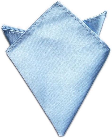 Label Cravate Pochette Homme Mouchoir De Costume En Tissu Bleu Ciel