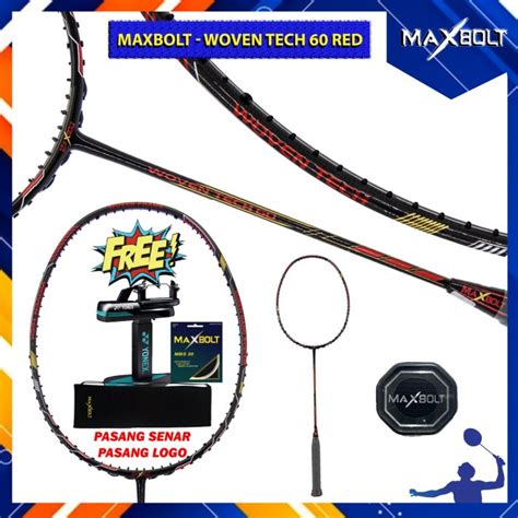 Jual Raket Badminton Original Maxbolt Woven Tech Wt Wt Red