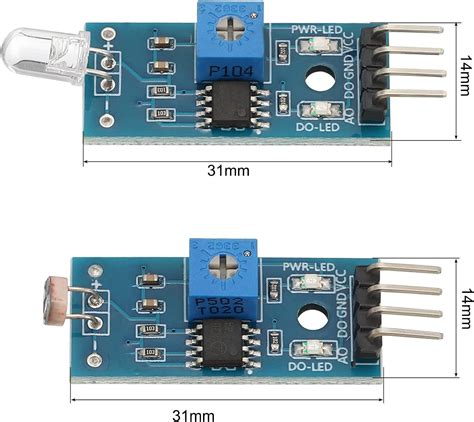 Meccanixity Terminals Photosensitive Diode Sensor And Photoresistor