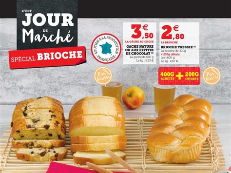 Promo G Che Nature Ou Aux P Pites De Chocolat Brioche Tress E Chez