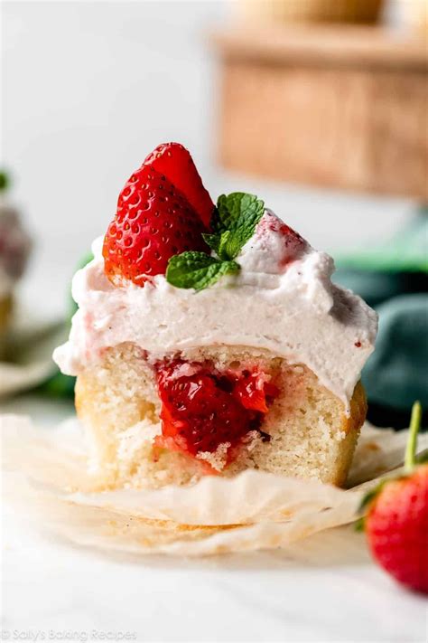 Strawberry Shortcake Cupcakes Sally S Baking Addiction Artofit