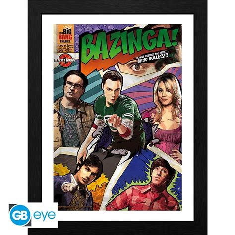 THE BIG BANG THEORY Framed print Bazinga