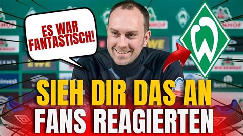 😲oh Mein 🔥sie KÖnnen Feiern Sv Werder Bremen Youtube