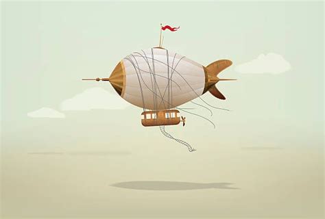 Steampunk Airship Illustrations