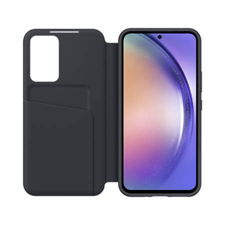 Official Samsung Black Smart View Wallet Case For Samsung Galaxy A54 5G