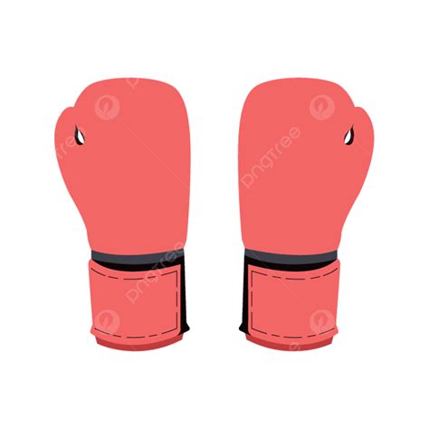 Guantes De Boxeo Rojos Pintados A Mano Con Dibujos Animados PNG