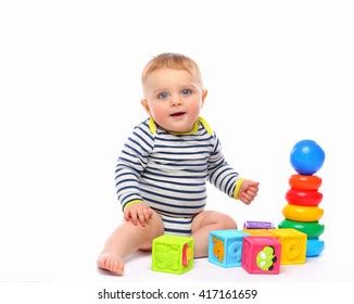 Cute Babe Plays Toys Stock Photo Shutterstock