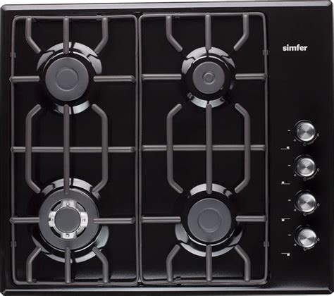 Газовая Варочная панель Simfer H60Q41B571, черный купить по низкой цене ...
