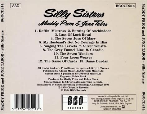 Maddy Prior And June Tabor Silly Sisters 1976 Reissue 1994 Avaxhome