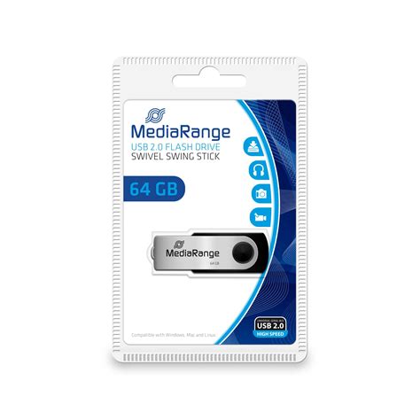 USB STICK 64GB - MEDIA RANGE - Графотекс