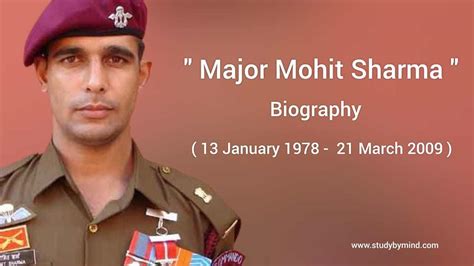 Major Mohit Sharma biography in english - Study By Mind