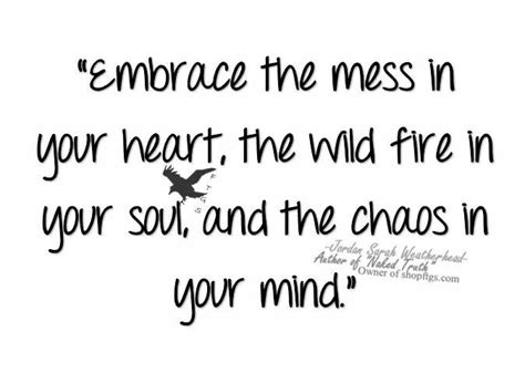 Embrace The Chaos Quote Massive E Journal Photography