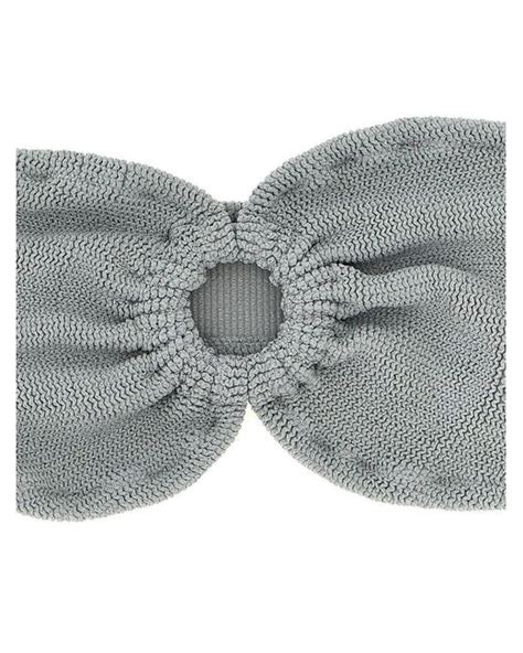 Mc Saint Barth Yulia Bikini Top In Gray Lyst