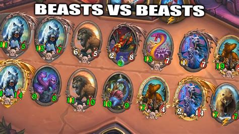 BEASTS VS BEASTS Hearthstone Battlegrounds YouTube