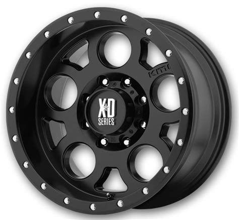 XD Series Wheels Machete XD128 Satin Black With Reinforcing Ring