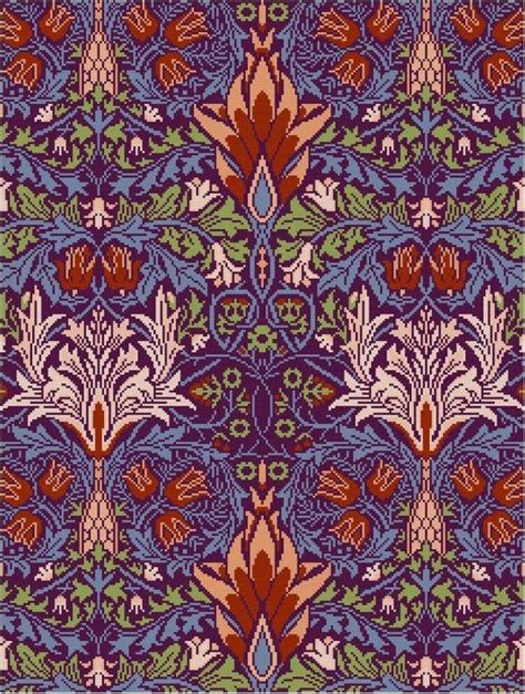 William Morris Snakeshead Cross Stitch Pattern PDF Arts And Etsy