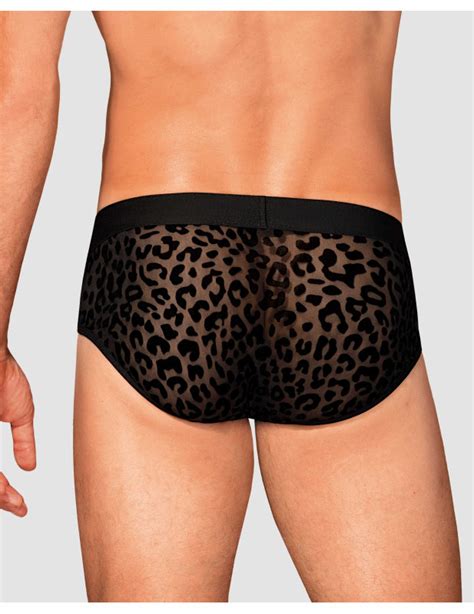 Slip Sous V Tement Homme Sexy Motif L Opard Azmeron