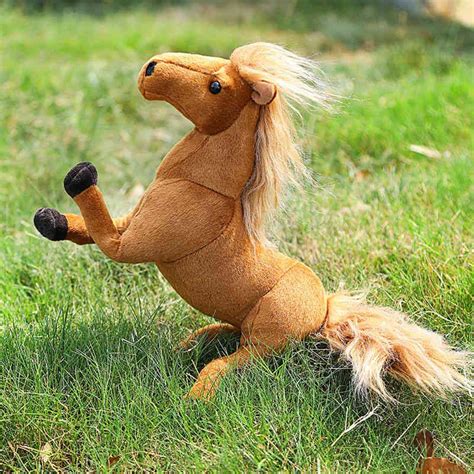 Horse Plush Toy Realistic Horse Stuffed Animal Little Pony Doll - High ...