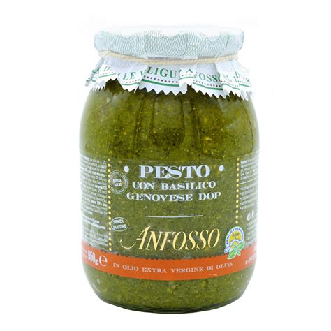 Anfosso Pesto Con Basilico Genovese DOP Senz Aglio Maxi 950 Gr